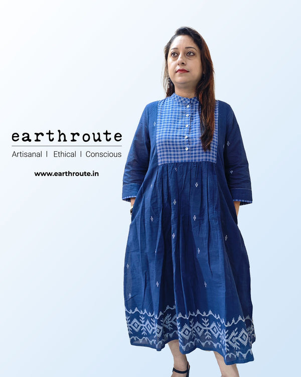 Oindrila Hand Woven Jamdani Dress