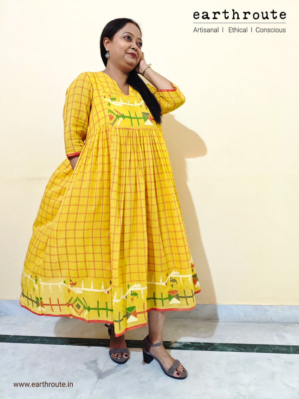 Chandni Hand Woven Jamdani Dress