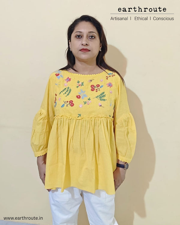 Bosonto Hand Embroidered Cotton Tunic